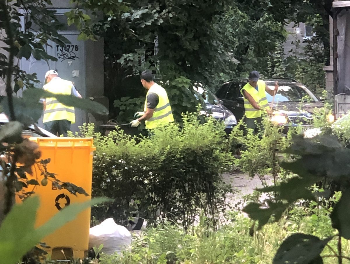 curatenie pe strada brantner