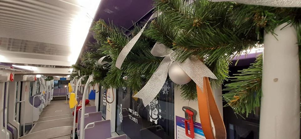 Tramvaiul lui Moș Crăciun a ieșit pe traseu. În această săptămână, pe linia 6