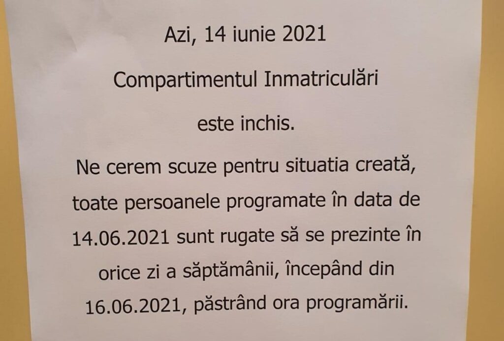 înmatriculări