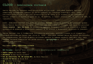 Cloud – Biblioteca virtuală