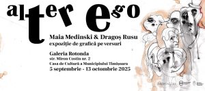 Alter ego: expoziție-dialog între desen și poezie, la Galeria Rotonda