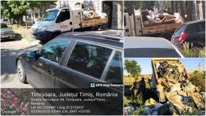 Amendați cu 9.000 de euro și cu mașina confiscată, fiindcă aruncau gunoaie pe stradă