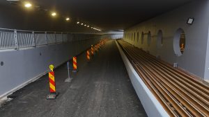 S-a deschis circulația prin Pasajul Solventul. Se circulă în regim de șantier, pe o bandă