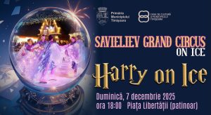 Spectacol inspirat din Harry Potter, pe gheață, duminică în Piața Libertății