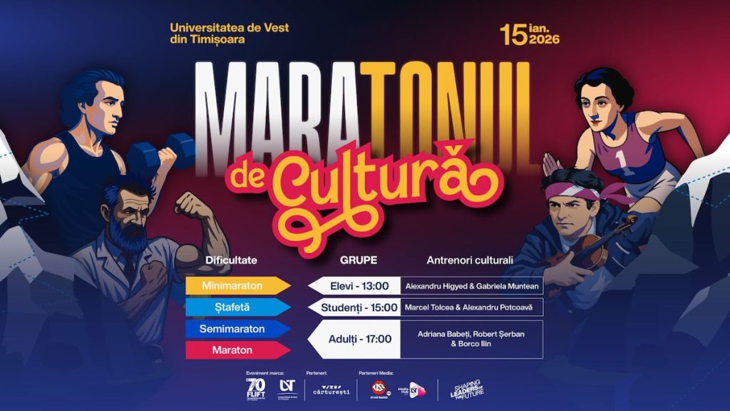 Maratonul de cultură: invitație la joacă și curiozitate, de Ziua Culturii Naționale, la UVT
