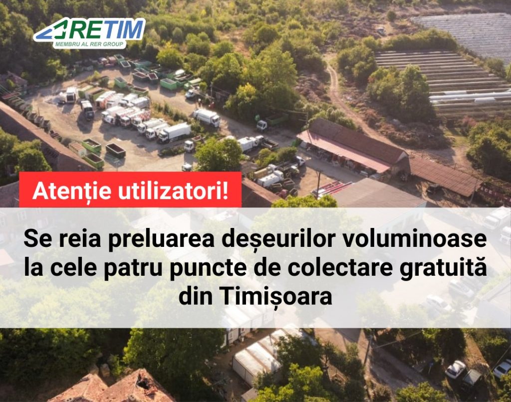 RETIM preia din nou deșeuri voluminoase