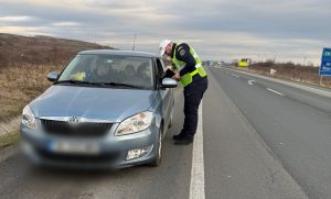Radar în cascadă pe DN 6: 159 de amenzi în patru ore. Prins cu 158 km/h într-o zonă limitată la 90