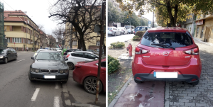 Pistele de biciclete din Timișoara, ocupate de mașini. Zeci de amenzi în ultimele săptămâni