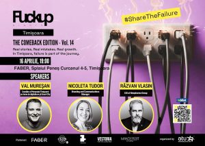 Eșecul, pus pe scenă la Timișoara: Fuckup Nights revine cu o nouă ediție