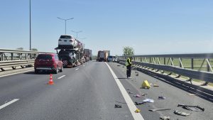 Accident pe A1, între Timișoara și Lugoj. Coloană de 2 km