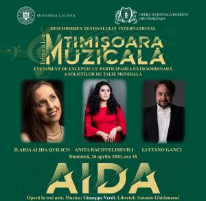 Festivalul „Timișoara Muzicală”, ediția 50: deschidere cu „Aida” și transmisie live în centrul orașului