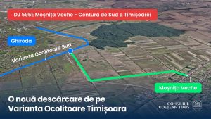 Încep lucrările la a treia descărcare de pe Centura de Sud spre Moșnița. Drumul va fi gata în șase luni