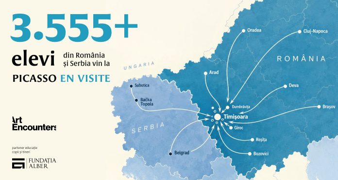 Picasso umple autocarele spre Timișoara. Peste 3.500 de elevi din România și Serbia, înscriși la vizite Picasso umple autocarele spre Timișoara. Peste 3.500 de elevi din România și Serbia, înscriși la vizite