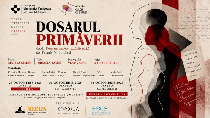 Ce se întâmplă când adulții tac? „Dosarul Primăverii”, trei spectacole la Merlin