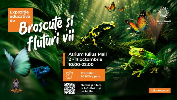 Azi, în oraș: fluturi vii, artă contemporană și trei spectacole